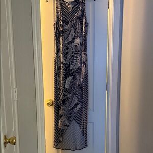 Tommy Bahama Blue and White Patterned Dress